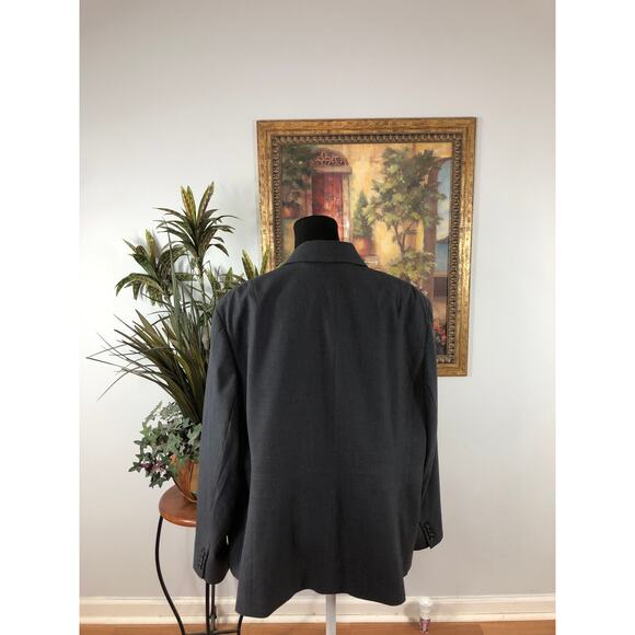 Jones New York Collection Stretch Women's Plus 22W Gray  Classic Single Button - Picture 3 of 10